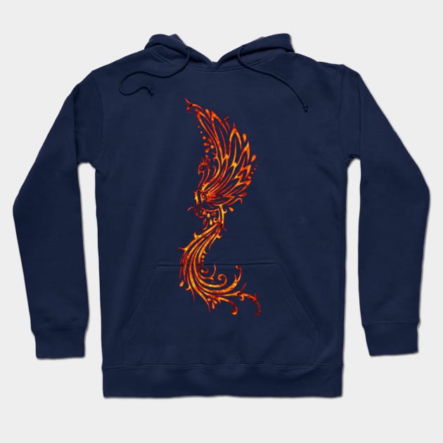 Fire Phoenix Hoodie by Goldquills